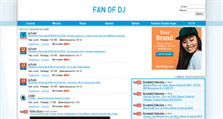 Desktop Screenshot of fanofdj.com