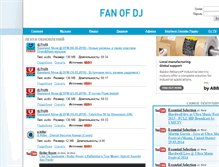Tablet Screenshot of fanofdj.com